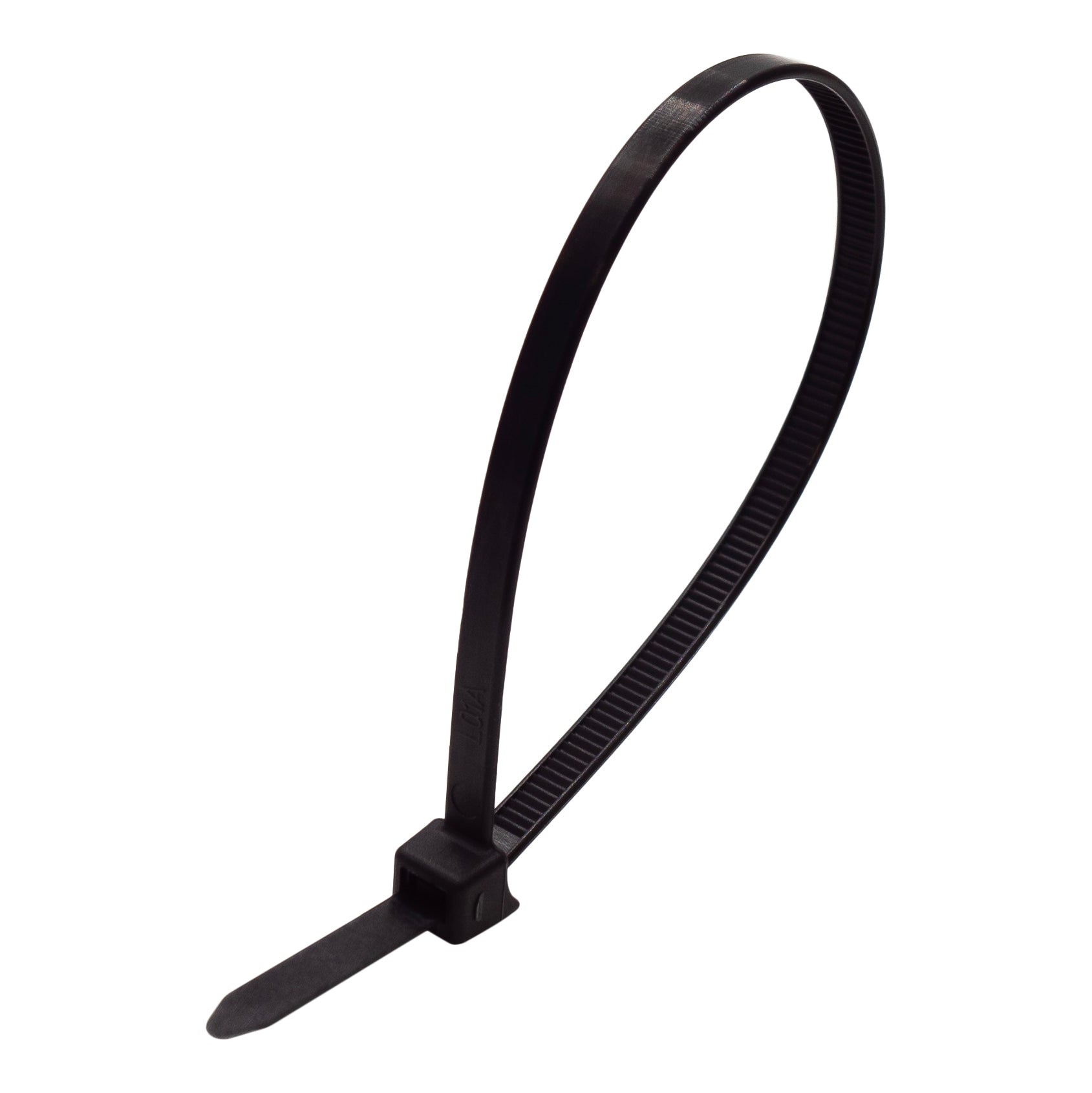 CTSCH200B - 8" Standard Clamp Head Cable Ties, 50-lb Tensile Strength, Black, UV Resistant, 100-Pack - Ferrules Direct