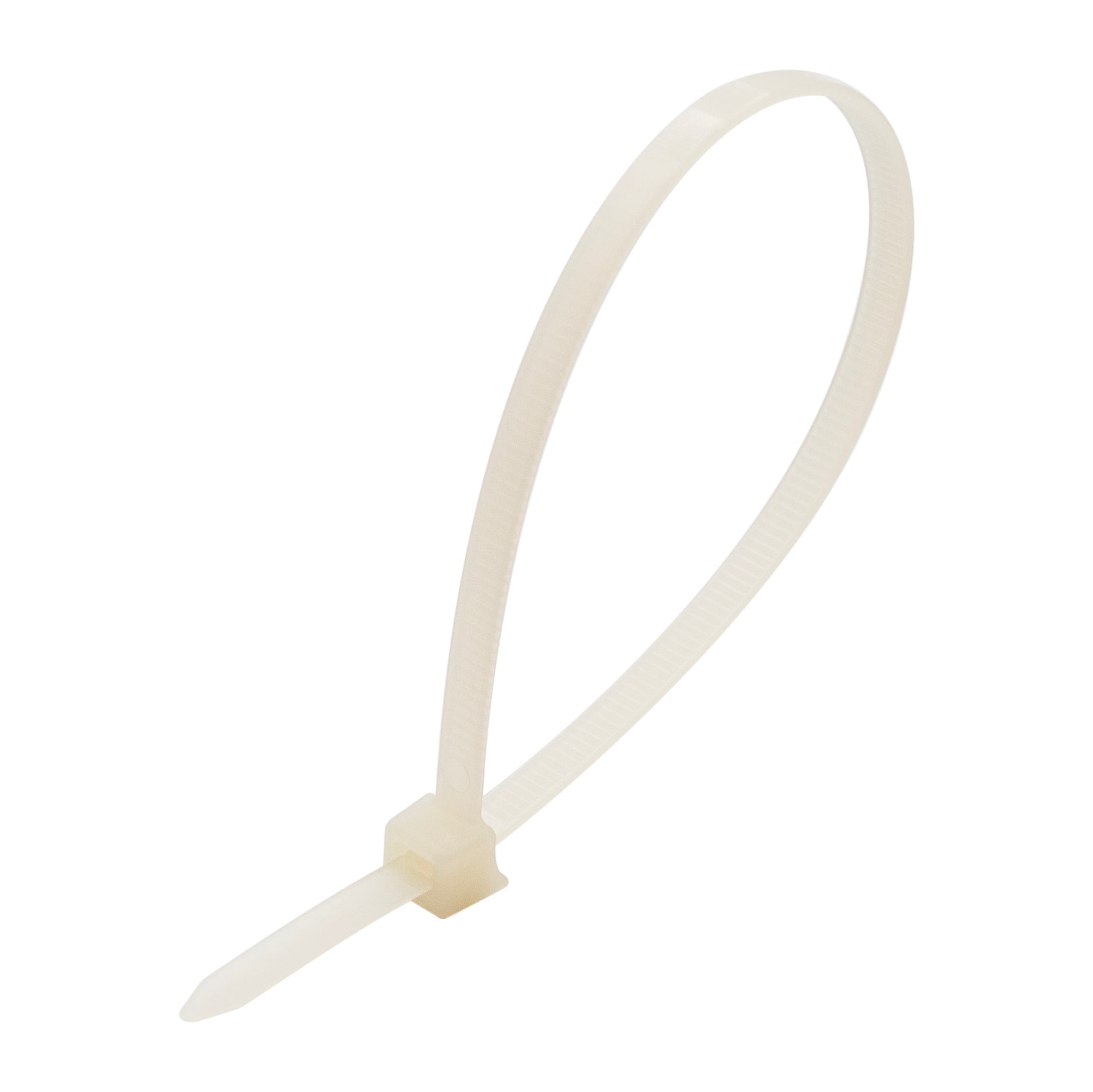 CTSCH200N - 8" Standard Clamp Head Cable Ties, 50-lb Tensile Strength, Natural, 100-Pack - Ferrules Direct