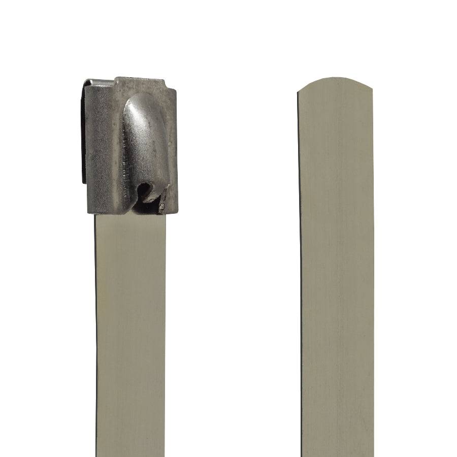 BTC12250 - Ball Locking Stainless Steel Ties - 0.47" x 10" (12 x 250mm) - Ferrules Direct
