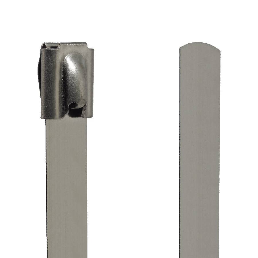 BTC12400 - Ball Locking Stainless Steel Ties - 0.47" x 16" (12 x 400mm) - Ferrules Direct
