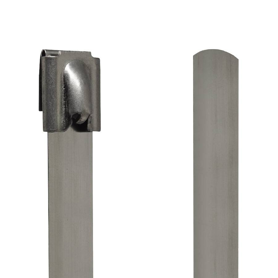 BTC12450 - Ball Locking Stainless Steel Ties - 0.47" x 18" (12 x 450mm) - Ferrules Direct
