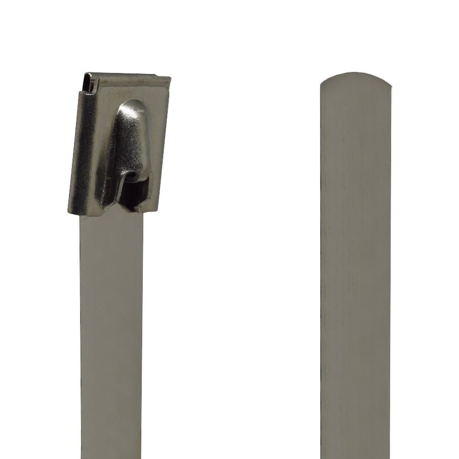 BTC12650 - Ball Locking Stainless Steel Ties - 0.47" x 26" (12 x 650mm) - Ferrules Direct