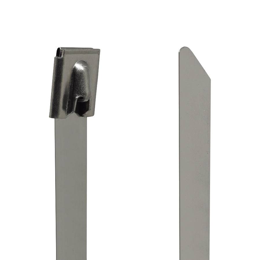 BTC12700 - Ball Locking Stainless Steel Ties - 0.47" x 28" (12 x 700mm) - Ferrules Direct