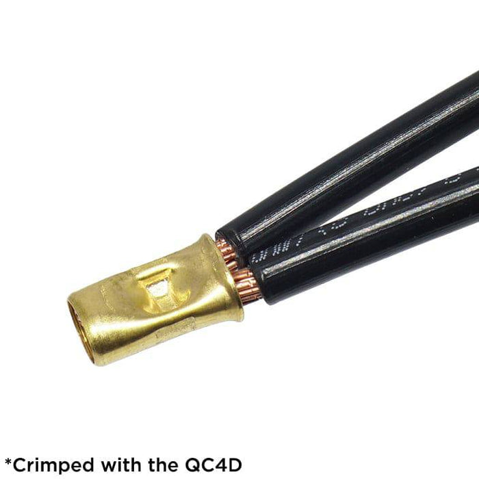 ENAFE1408BS - Brass Plated Copper Splice Cap Connectors - 14-08AWG - Ferrules Direct