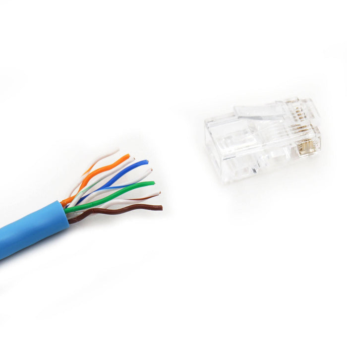 FDCAT56E - RJ45 Connectors for CAT5, CAT5E, and CAT6 Cable - Ferrules Direct
