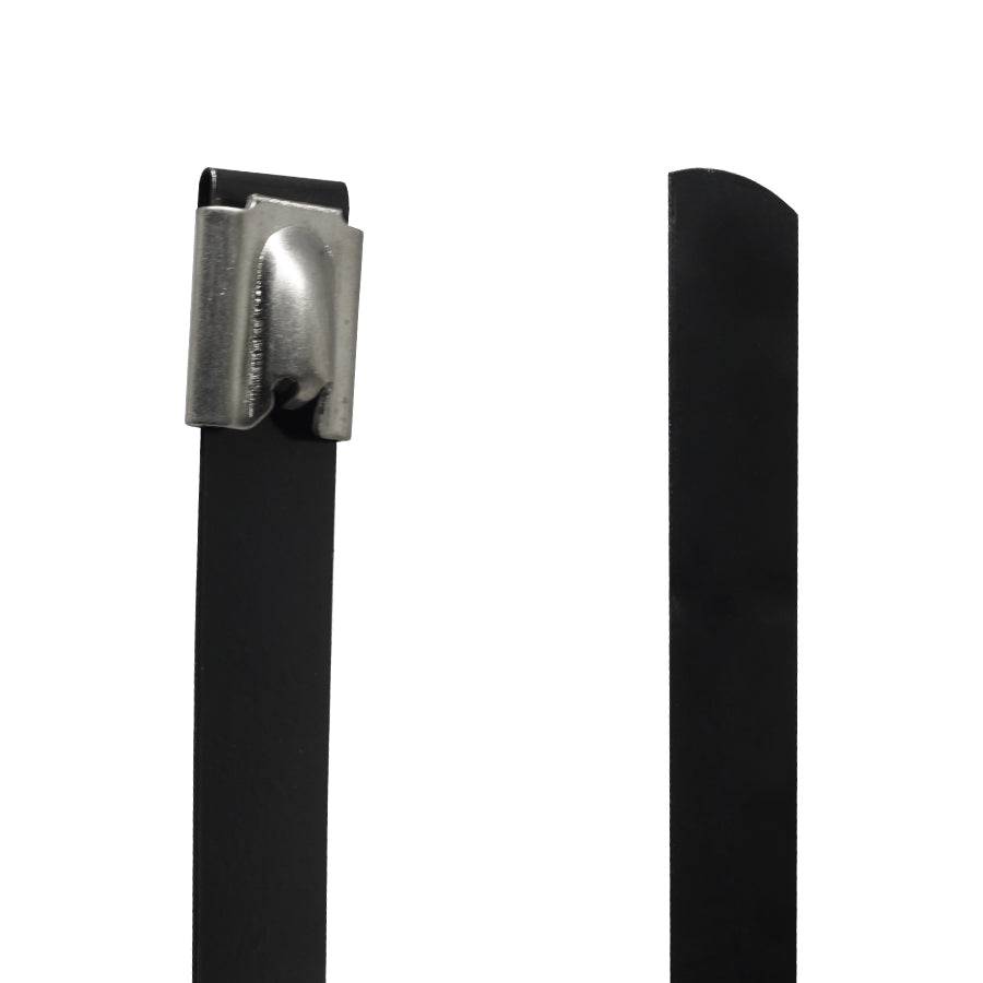 PVC304-12300 - Grade 304 PVC Coated Steel Tie - 0.47x12" (12x300mm) - Ferrules Direct