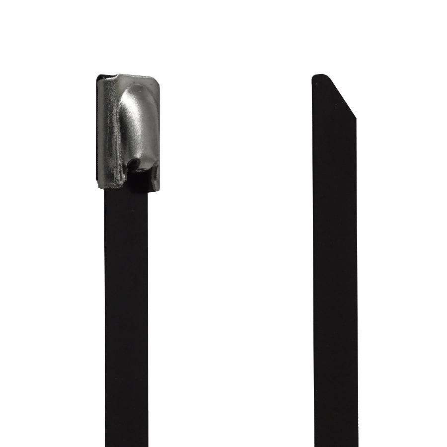 PVC304-46100 - Grade 304 PVC Coated Steel Tie - 0.18x4" (4.6x100mm) - Ferrules Direct