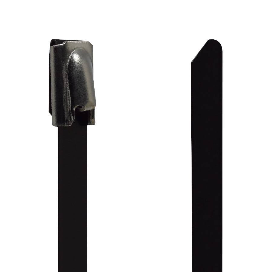 PVC304-46250 - Grade 304 PVC Coated Steel Tie - 0.18x10" (4.6x250mm) - Ferrules Direct