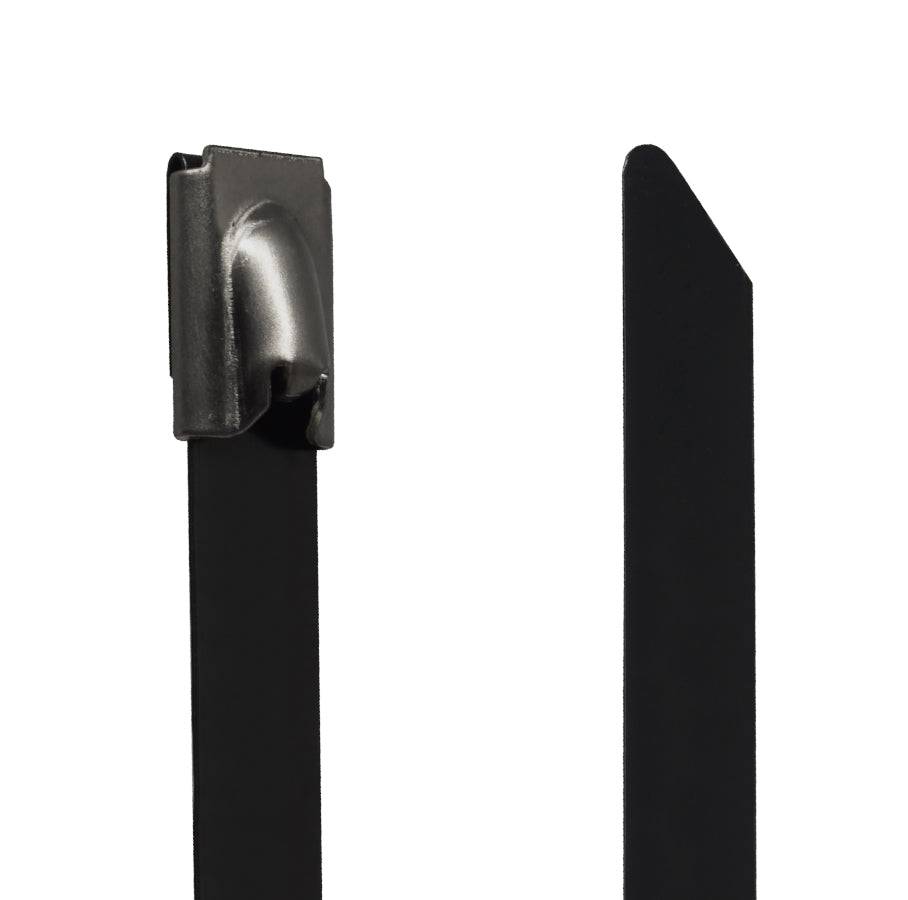 PVC304-79175 - Grade 304 PVC Coated Steel Tie - 0.31x7" (7.9x175mm) - Ferrules Direct