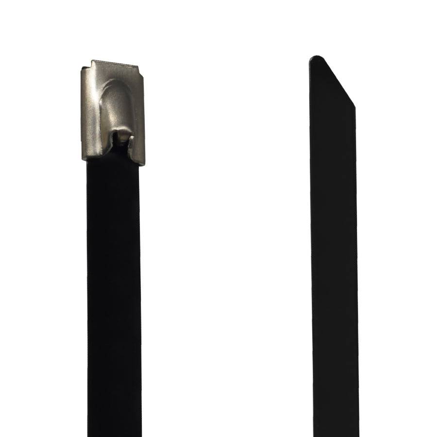 PVC304-79200 - Grade 304 PVC Coated Steel Tie - 0.31x8" (7.9x200mm) - Ferrules Direct