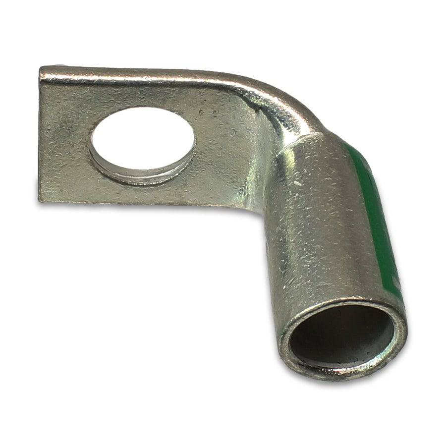 SBF138 - 90 Degree Short Barrel Compression Lug - 1 AWG - 3/8" Stud - Ferrules Direct