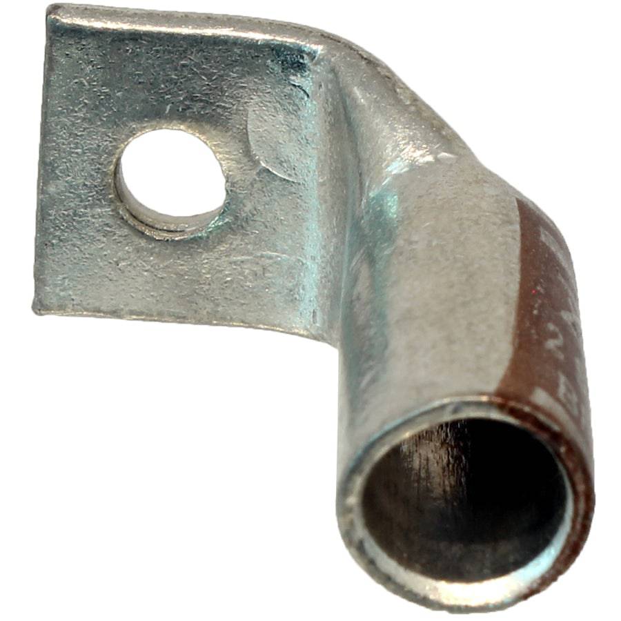 SBF210 - 90 Degree Short Barrel Compression Lug - 2 AWG - #10 Stud - Ferrules Direct