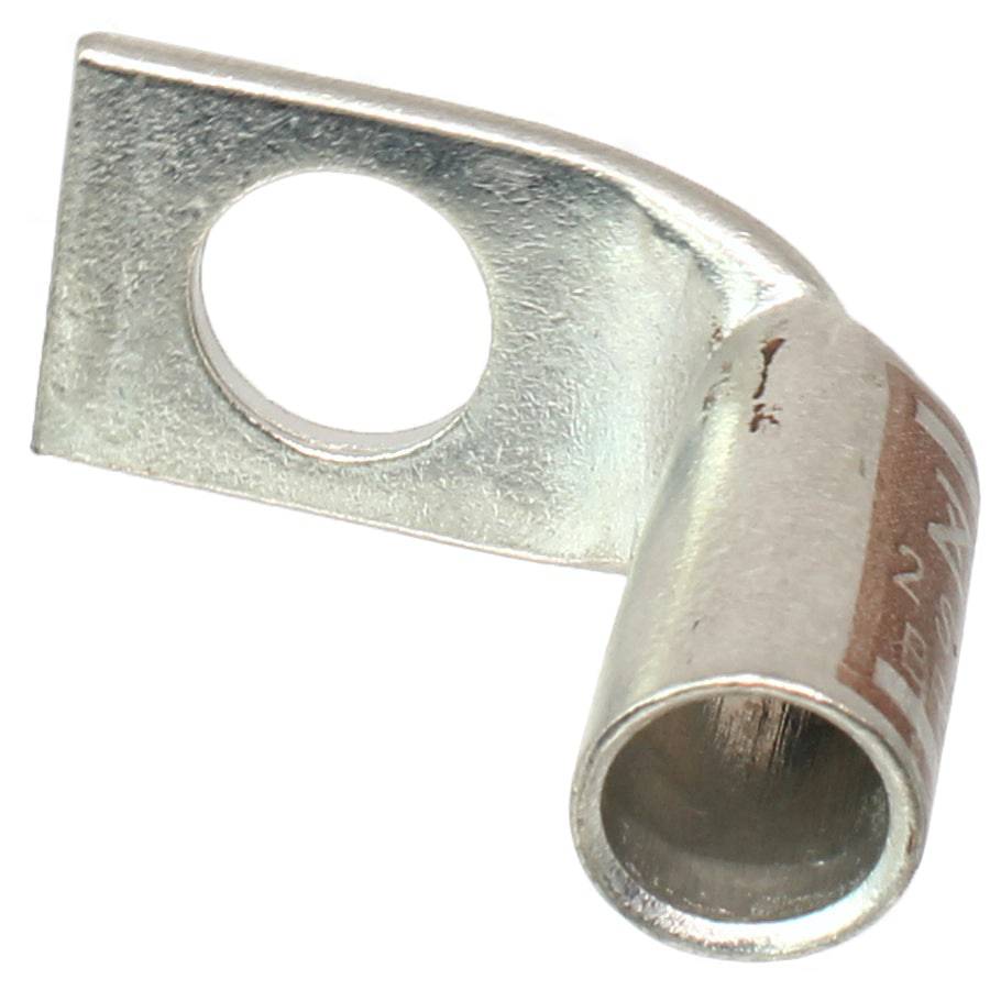SBF238 - 90 Degree Short Barrel Compression Lug - 2 AWG - 3/8" Stud - Ferrules Direct