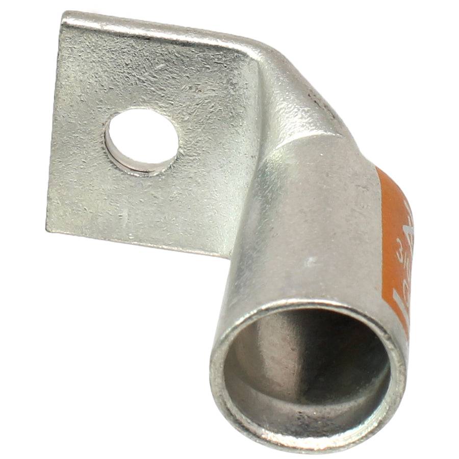 SBF3014 - 90 Degree Short Barrel Compression Lug - 3/0 AWG - 1/4" Stud - Ferrules Direct