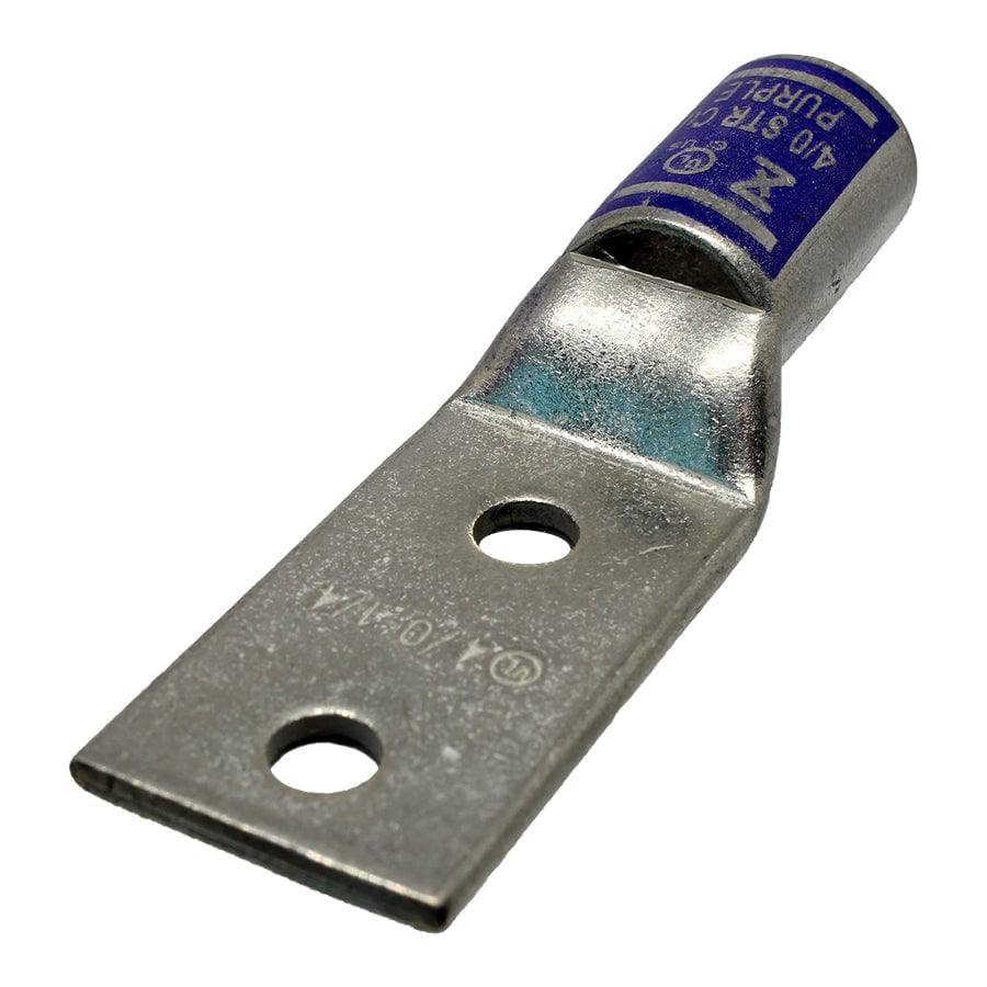 ST4014A - 4/0 AWG Compression Lug - 1/4" Stud Size - Ferrules Direct