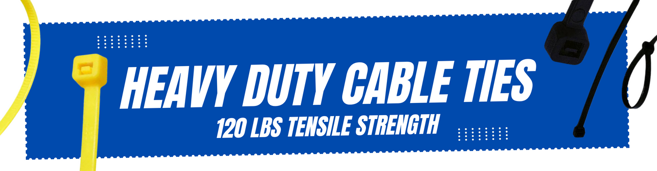 Heavy Duty Cable Ties (120 lbs)