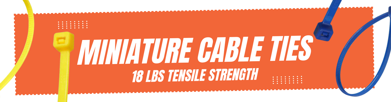 Miniature Cable Ties (18lbs)