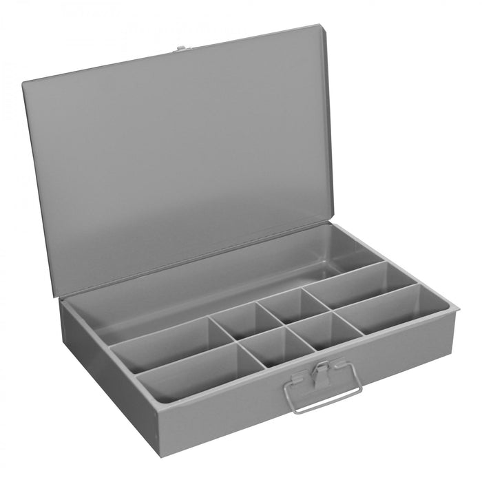 095-95-RSC-IND - Durham Steel Compartment Box, 9 Compartments, Gray, 1 Piece
