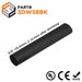 5/8" Double Wall Heat Shrink Tubing, 3:1 Shrink Ratio, Black, 4 Foot Strip - 3DW58BK - Ferrules Direct