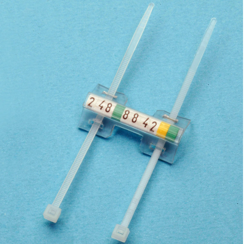 3TWM - Tie Wrap Markers, 10mm x 32mm, 2-Cable Tie Carriers, 100 Pieces