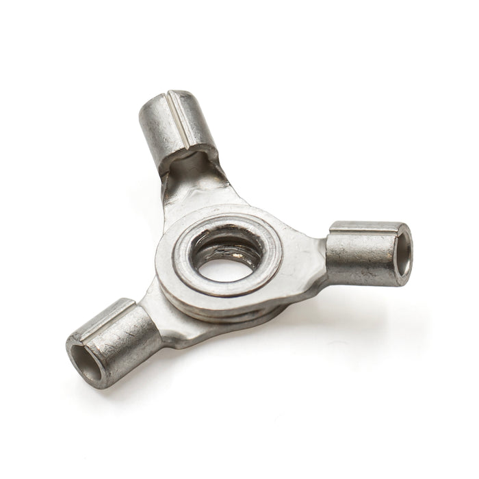 3WCN2 - 16 to 14 AWG Non Insulated 3 Way Ring Terminals, #8 Stud, UL Recognized, 10 Pieces