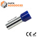 AD500030 - 1 AWG Single Insulated Wire Ferrules, 30mm Pin, Blue, 50 Pieces - Ferrules Direct