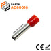 AD80016 - 8 AWG (Small Diameter) Insulated Wire Ferrules, 16mm Pin, Red, 100 Pieces - Ferrules Direct