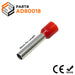 AD80018 - 8 AWG (Small Diameter) Insulated Wire Ferrules, 18mm Pin, Red, 100 Pieces - Ferrules Direct