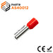 AS40012RD - 12 AWG Insulated Wire Ferrules, 12mm Pin, Red, 500 Pieces - Ferrules Direct