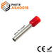 AS40018RD - 12 AWG Insulated Wire Ferrules, 18mm Pin, Red, 500 Pieces - Ferrules Direct
