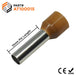 AT100015 - 8 AWG (15mm Pin) Insulated Ferrules - Brown - Ferrules Direct