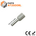 AT25008L - 14 AWG Insulated Wire Ferrules, 8mm Pin, Gray, Wide Collar, 500 Pieces - Ferrules Direct