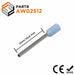 AW02512 - 24 AWG (12mm Pin) Insulated Ferrules - Light Blue - Ferrules Direct