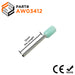 AW03412 - 22 & 24 AWG Insulated Wire Ferrules, 12mm Pin, Turquoise, 500 Pieces - Ferrules Direct