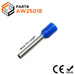AW25018 - 14 AWG Insulated Wire Ferrules, 18mm Pin, Blue, 500 Pieces - Ferrules Direct