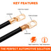 6 AWG Copper Battery Cable Lugs, Terminal Lugs, 1/4" Stud, 1 Piece -  BCL614 - Ferrules Direct