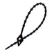 BCT200B - 8" Standard Beaded Nylon Reusable Cable Ties, 40-lb Tensile Strength, Black. UV Resistant, 100-Pack - Ferrules Direct
