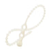 BCTPD650N - 25-1/2" Standard Double Loop Beaded Polyethylene Reusable Cable Ties, 80-lb Tensile Strength, Natural, 100-Pack - Ferrules Direct