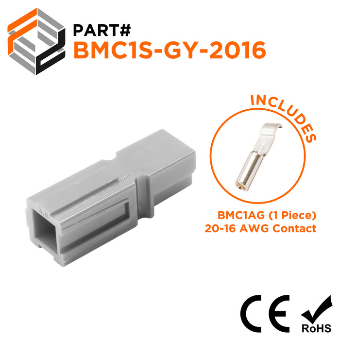 BMC1S-GY-2016 - Battery Connection Kit - Includes BMC1S-GY + BMC1AG (1 Piece) - Ferrules Direct