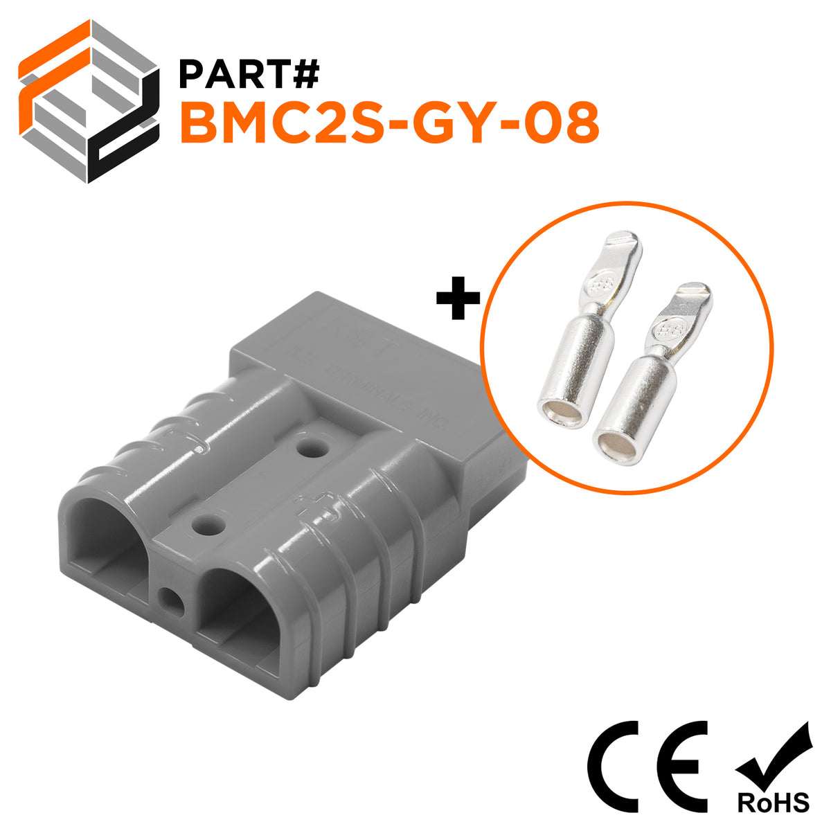 BMCS-GY-08 - Battery Connection Kit - Includes BMC2S-GY + BMC8AG (2 ...
