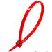 4" Miniature Cable Ties, 18-lb Tensile Strength, Red, UL Approved, 100-Pack - CTM100RD - Ferrules Direct
