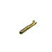 18 to 16 AWG Bullet Connectors, Male, Brass, Open Barrel, 0.18" Tab, 100 Pieces - DJ215-4.0B - Ferrules Direct