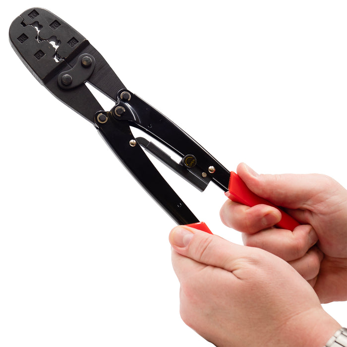 Mulwark Wire Crimping Tool - Professional Ratcheting Crimper For Heat Shrink Connectors
