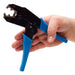 FD3550RV - 2 to 1 AWG Wire Ferrules Crimping Tool, Ratcheting, Bowtie Profile, 1 Piece - Ferrules Direct