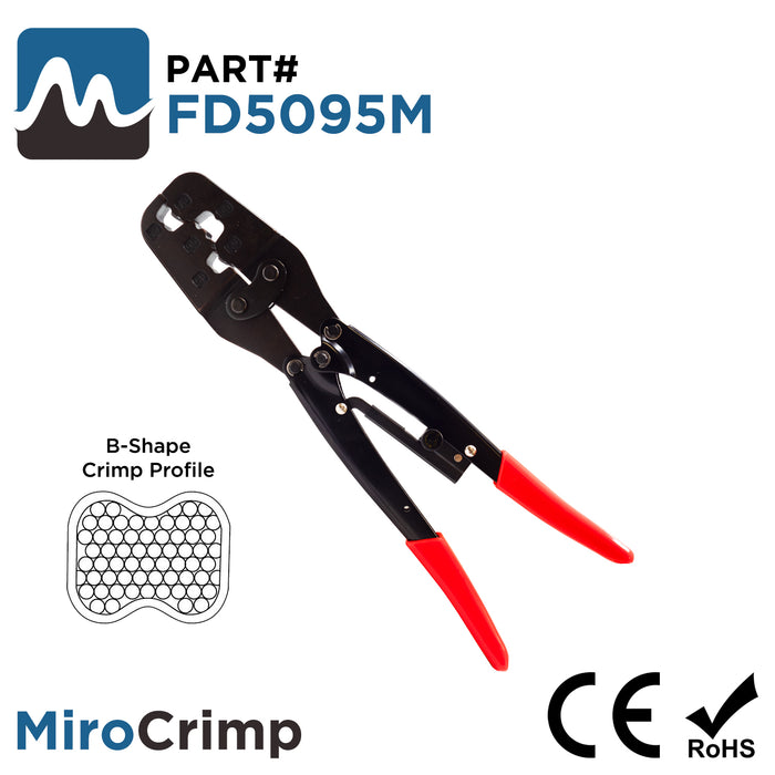 FD5095M - 1 AWG to 3/0 AWG Wire Ferrules Crimping Tool, Heavy Duty, XL Length, 1 Piece