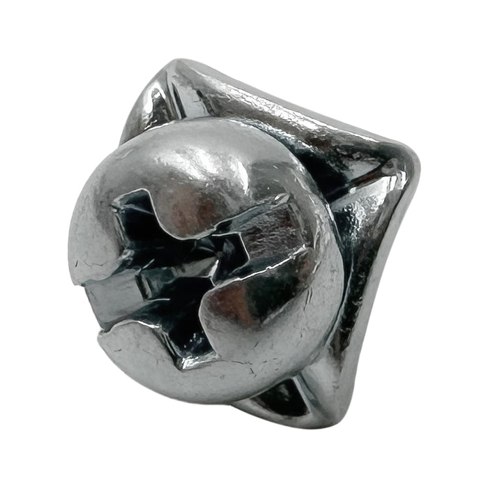 FDSPP6 - #6 Screw with Pressure Plate for Terminal Strips, 7mm Length, 7.6mm Plate Width, 1 Piece