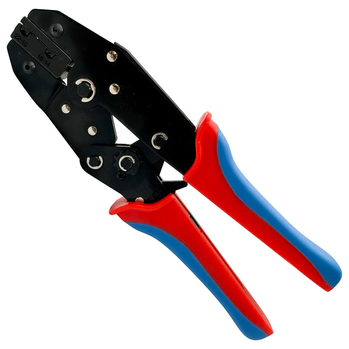AT2214UF - 22 to 14 AWG Non Insulated Flag Terminal Crimping Tool, Ratcheting, 1 Piece