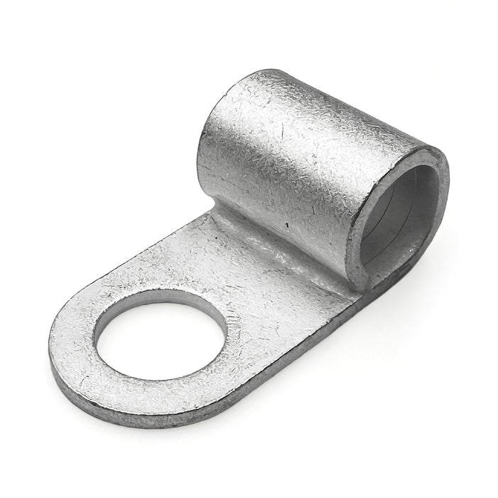 FGNB38-10 - Non Insulated Flag Terminal - Ring Tongue - 2 AWG - 3/8" Stud - 10 Pieces