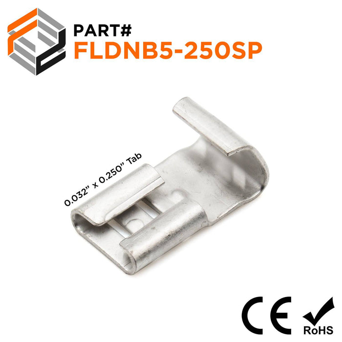 FLDNB5-250SP - Non Insulated Flag Quick Disconnects - 12-10AWG