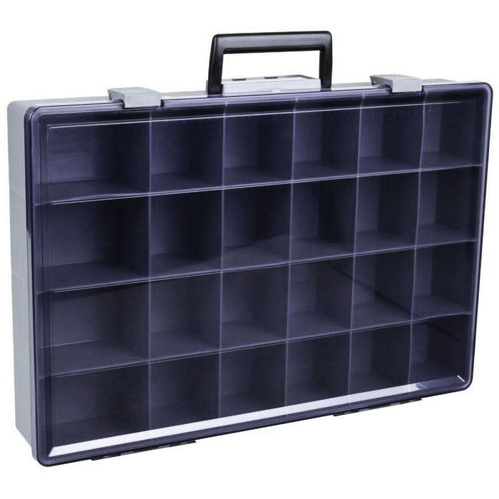 FLM1024-2 - 24 Compartment Gray Small Parts Storage Box, 1 Piece